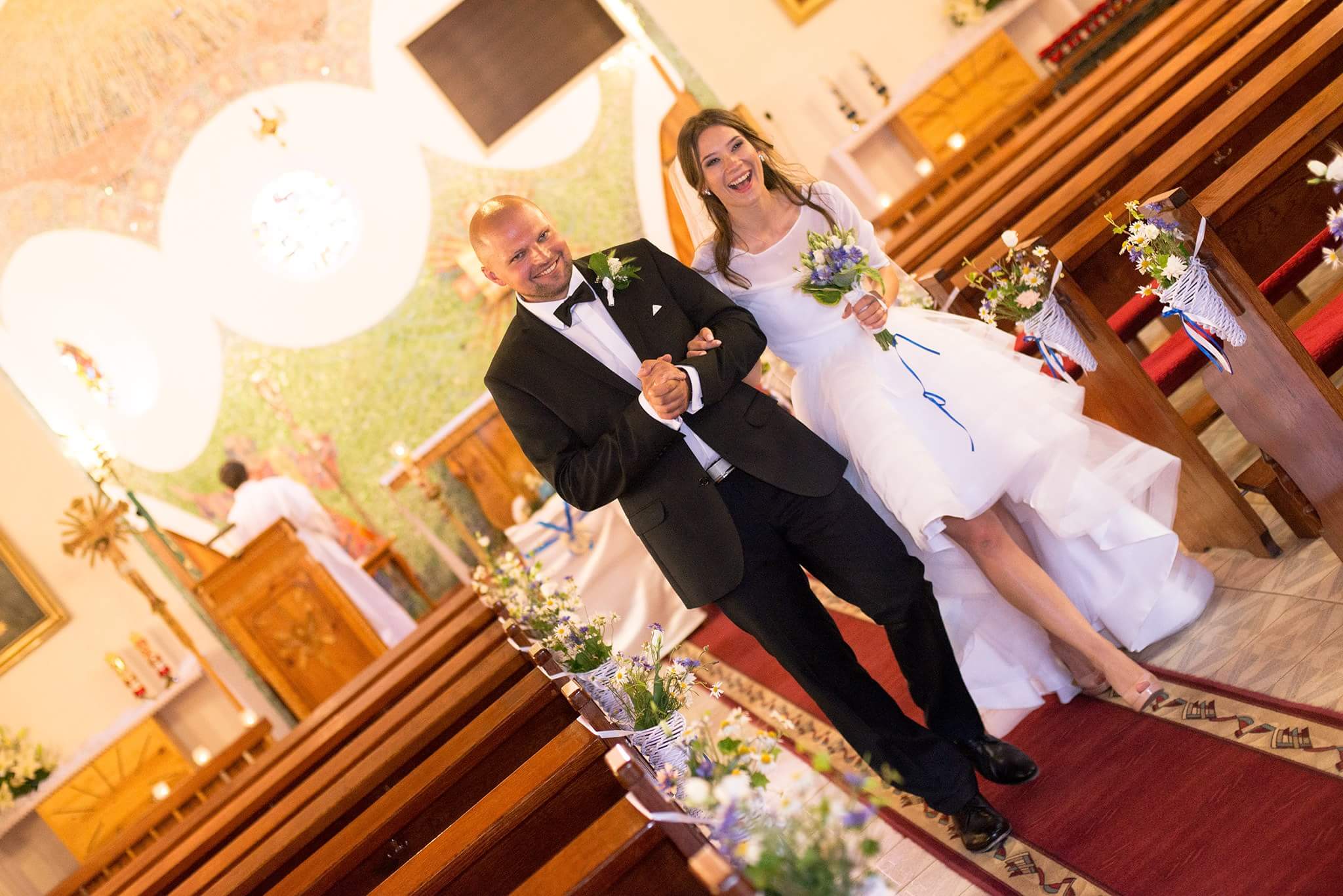  ślubna dekoracja kościoła 